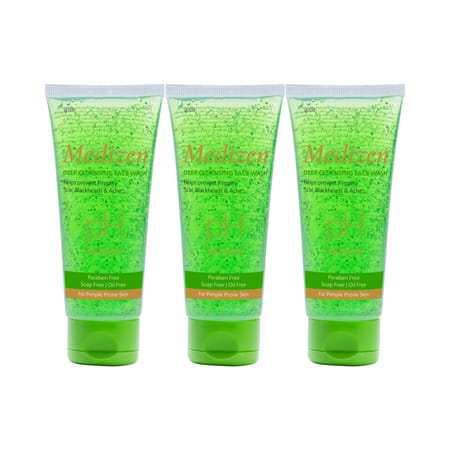 Medizen Deep Cleansing Face Wash 100 Ml | Neem & Aloe Vera | Paraben Free (Pack Of 3)