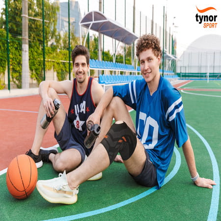 Tynor Knee Cap Air Open Patella Black & Orange Small 1 Unit