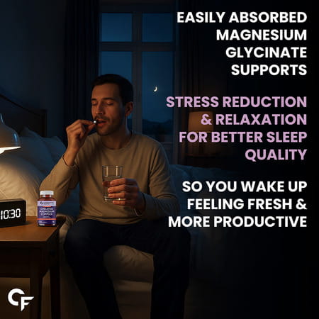 Carbamide Forte Chelated Magnesium Citrate Oxide Supplement | Support Bone Muscle & Nerve - 120 Tabs