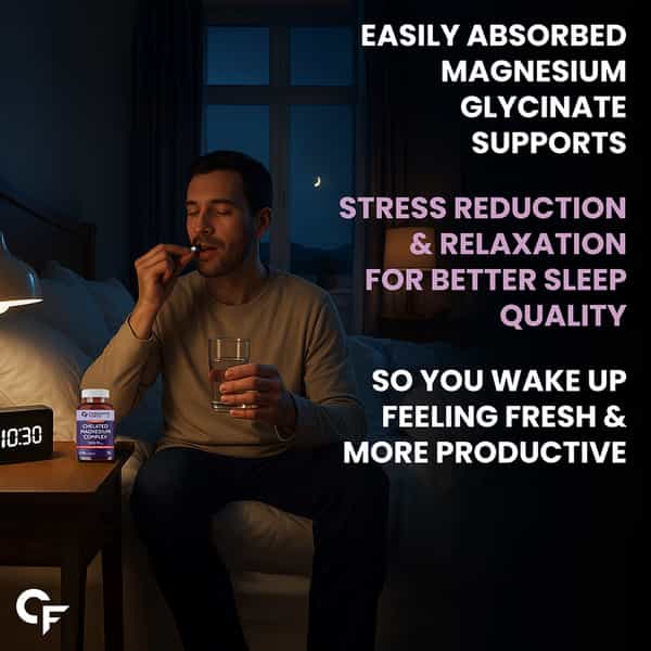 Carbamide Forte Chelated Magnesium Citrate Oxide Supplement | Support Bone Muscle & Nerve - 120 Tabs