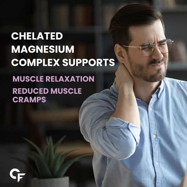 Carbamide Forte Chelated Magnesium Citrate Oxide Supplement | Support Bone Muscle & Nerve - 120 Tabs
