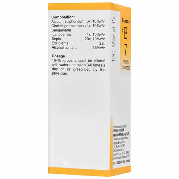 Baksons B7 Climacteric Drops 30 Ml
