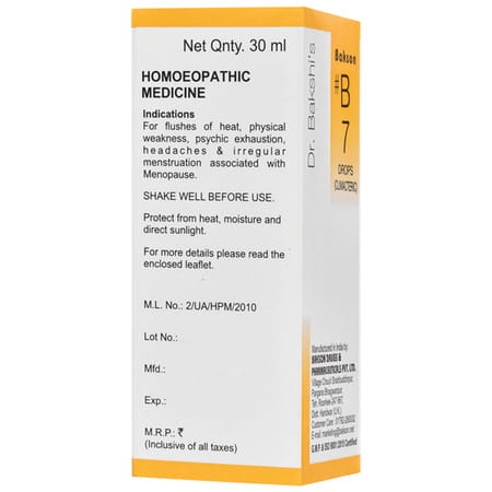 Baksons B7 Climacteric Drops 30 Ml