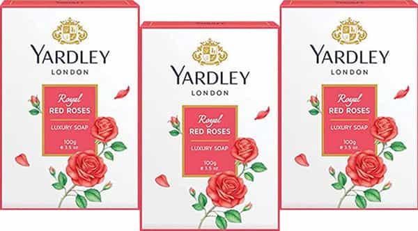 Yardley London Royal Red Roses Luxury Soap - 100 Gm (Pack Of 3)