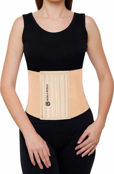 Mom & World Tummy Trimmer 8" Abdominal Belt Body Shaper Belt | Slimming Looks Belt Large Size