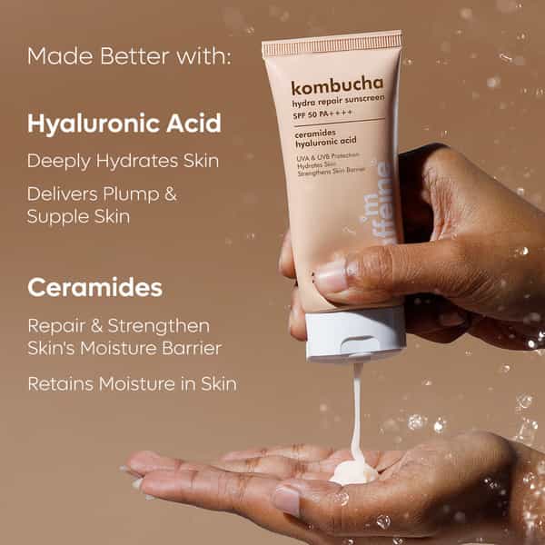 Mcaffeine Kombucha Hydra Repair Sunscreen Spf 50 Pa++++ 50Ml