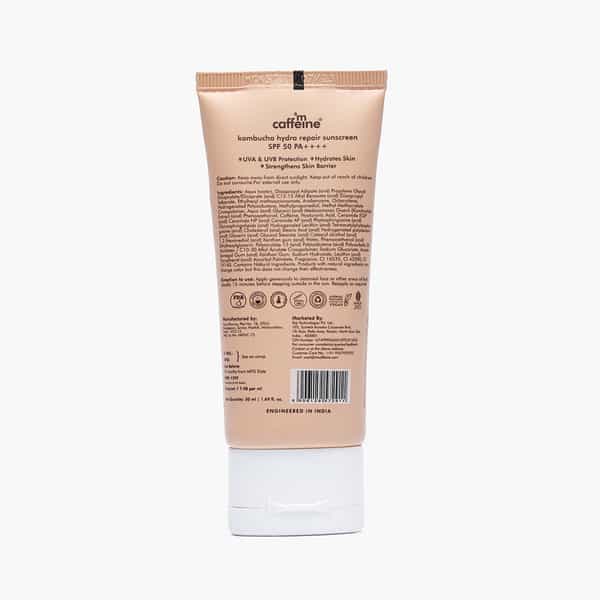 Mcaffeine Kombucha Hydra Repair Sunscreen Spf 50 Pa++++ 50Ml