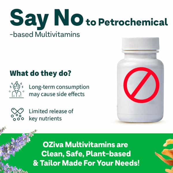 Oziva Plant Based Multivitamins For Women 35+ | For Hormonal Health | Skin & Hair | Bone Health