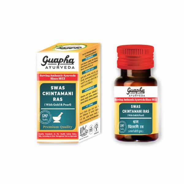 Guapha Ayurveda Swas Chintamani Ras With Gold & Pearl - 50 Tabs