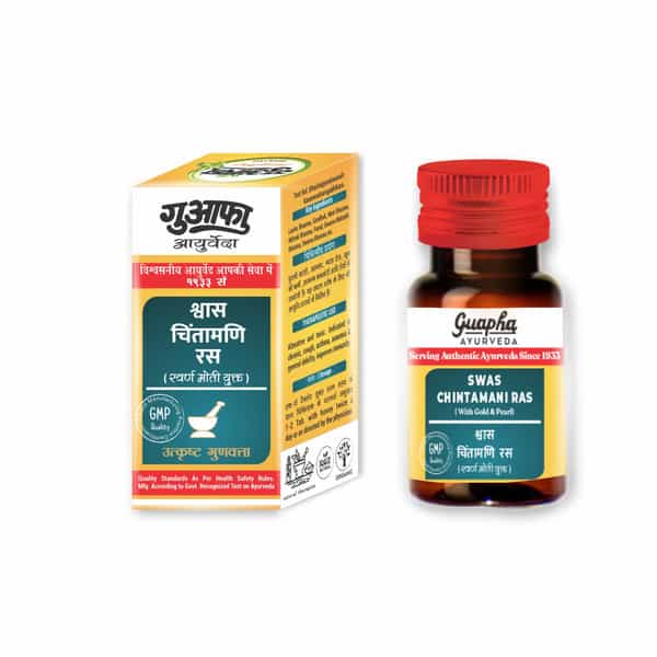 Guapha Ayurveda Swas Chintamani Ras With Gold & Pearl - 50 Tabs