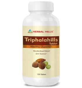 Herbal Hills Triphalahills - Triphala Tablets - 120 Count -pack Of 5