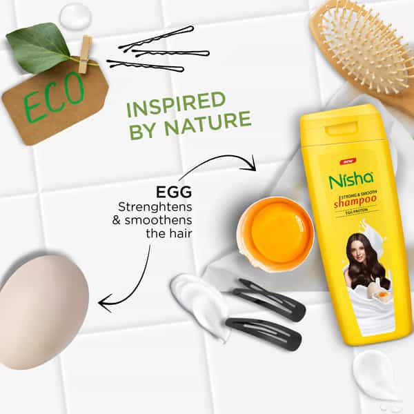 Nisha Shampoo And Conditioner Combo Pack 180Ml | Egg Protein Shampoo Conditioner