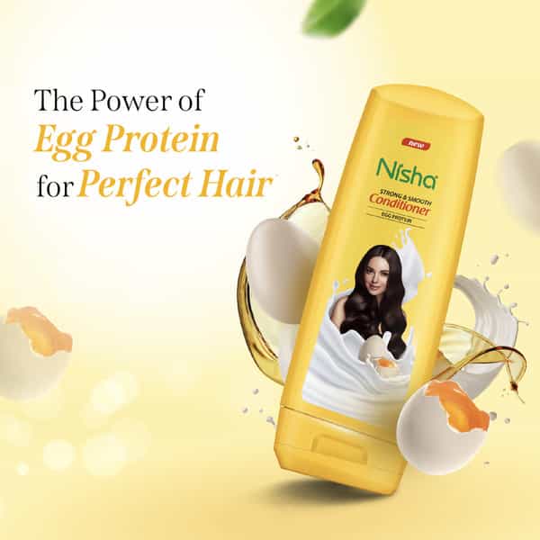Nisha Shampoo And Conditioner Combo Pack 180Ml | Egg Protein Shampoo Conditioner