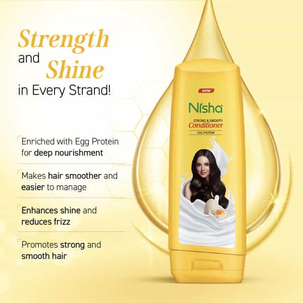 Nisha Shampoo And Conditioner Combo Pack 180Ml | Egg Protein Shampoo Conditioner