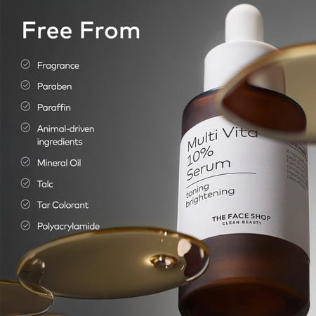 The Face Shop Alltimate Multi Vita 10% Serum - Korean | Vitamin C | Brightening Illuminating - 30ml