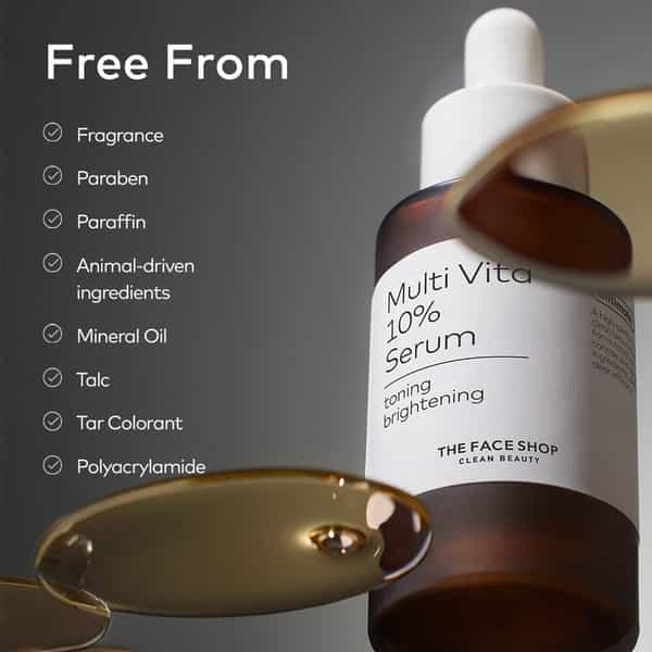 The Face Shop Alltimate Multi Vita 10% Serum - Korean | Vitamin C | Brightening Illuminating - 30Ml