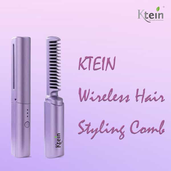 Ktein Wireless Hair Styling Comb Magic - Versatile Electric Mini Straightener