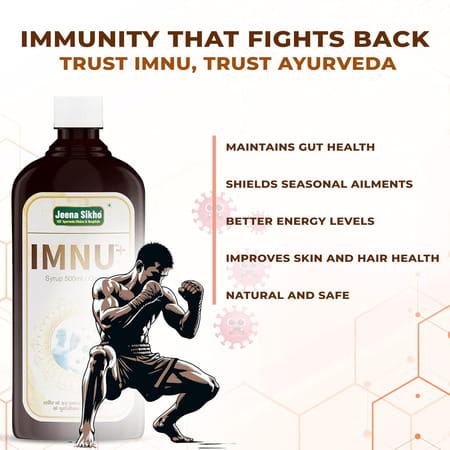 Jeena Sikho Imnu+/Increases Immunity Syrup | Herbal Tonic For Immune System | 500Ml