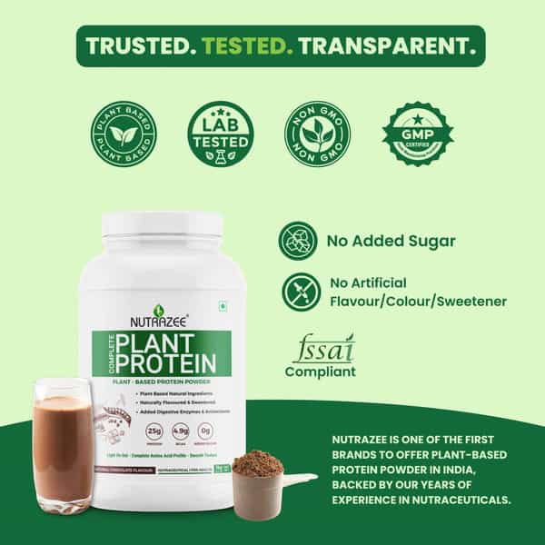 Nutrazee 100% Plant Protein Powder Vegan (1Kg)