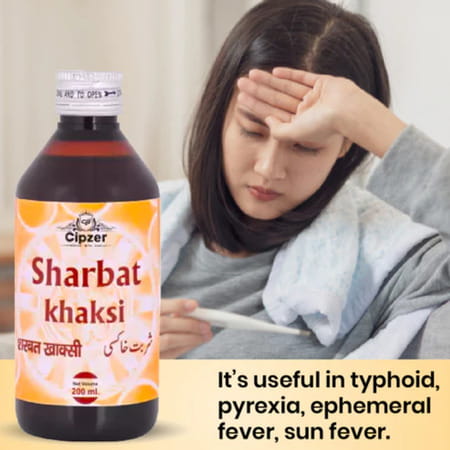Cipzer Sharbat Khaksi 200ml | Ayurvedic Support For Immune Health & Fever Relief