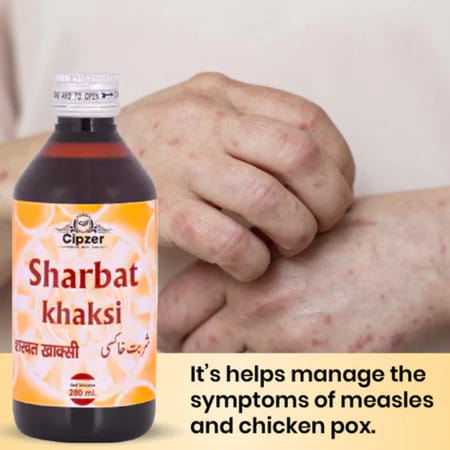 Cipzer Sharbat Khaksi 200ml | Ayurvedic Support For Immune Health & Fever Relief