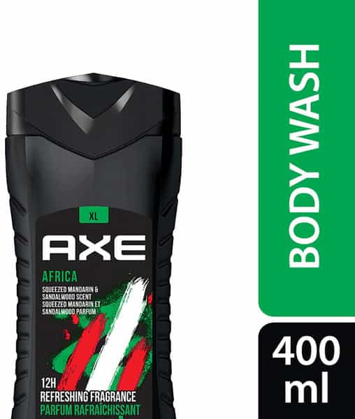Axe Africa 3 In 1 Body | Face | Hair Wash For Men | Long-Lasting Fragrance | 400Ml