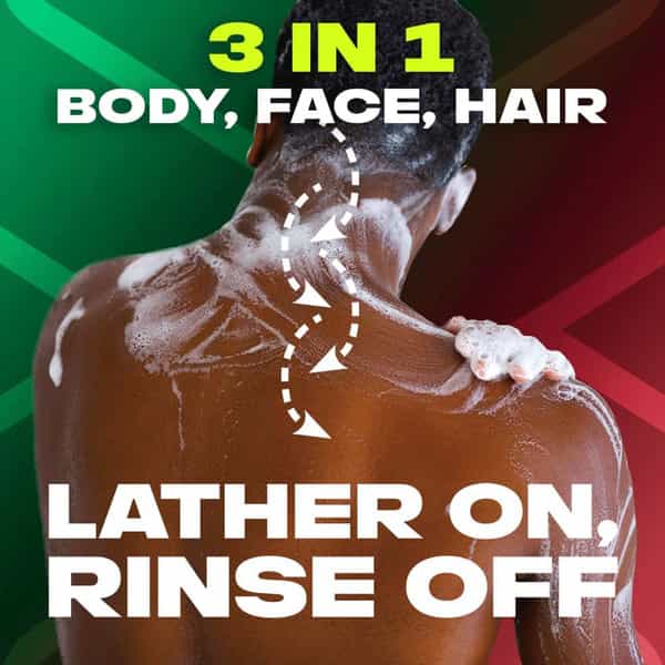 Axe Africa 3 In 1 Body | Face | Hair Wash For Men | Long-Lasting Fragrance | 400Ml