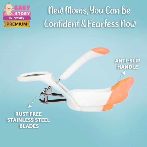 Baby Story Nail Cutter With Zoom Lens (Orange)100G