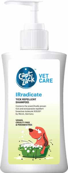 Captain Zack Vet Care - Irradicate Tick Repellent Shampoo For Dogs 500 Ml