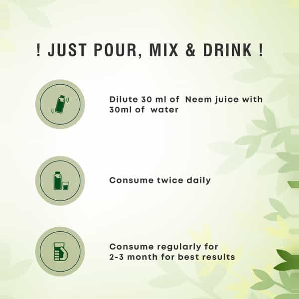 Four Seasons Neem Leaf Juice 500Ml For Skin & Hair Health | Blood Purifier | Improve Digestion