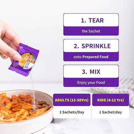 Good Monk Family Nutrition Mix | To Improve Energy | Immunity & Gut Health | 60 Sachets