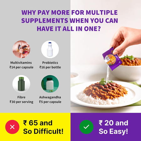 Good Monk Family Nutrition Mix | To Improve Energy | Immunity & Gut Health | 60 Sachets