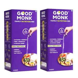 Good Monk Family Nutrition Mix | Multivitamin & Probiotic | Clinically Proven | 60 Sachets