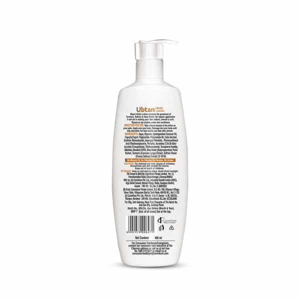 Meera Enrich Ubtan Body Lotion For Smooth,Soft & Radiant Skin,Turmeric,Saffron & Shea Butter,400Ml