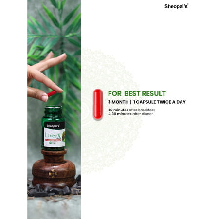 Sheopal'S Super Combo Liver X Factor 60capsule For Liver Detox & Hyper 60capsule For Hypertension