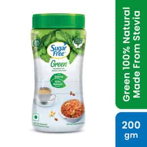 Sugar Free Green Sweetener With Natural Stevia - 200 G Jar