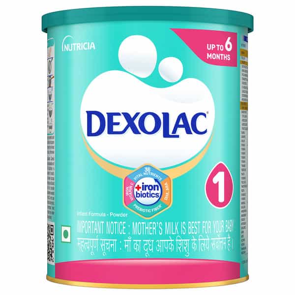 Dexolac 1 | Infant Formula | Upto 6 Months | Tin 400 Gm