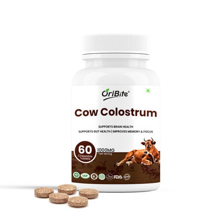 Oribite Cow Colostrum Chewable Tablets For Immunity & Strength 60 Tablets