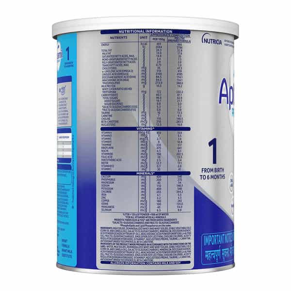 Aptamil Premium Infant Formula Stage 1 Birth To 6 Months Tin 400 Gm