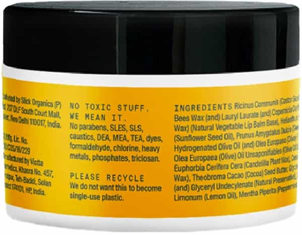 Arata Natural Lip Balm For Dry Chapped Lips With Intense Moisturizing (10Gm )