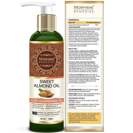 Morpheme Remedies Pure Sweet Almond Oil 200 Ml