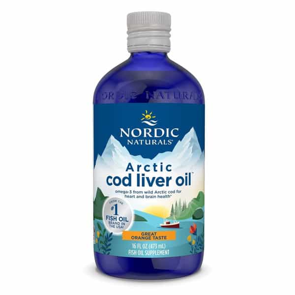 Nordic Naturals Arctic Cod Liver Oil 1060 Mg Omega 3 Fish Oil Epa & Dha Supplement 473Ml