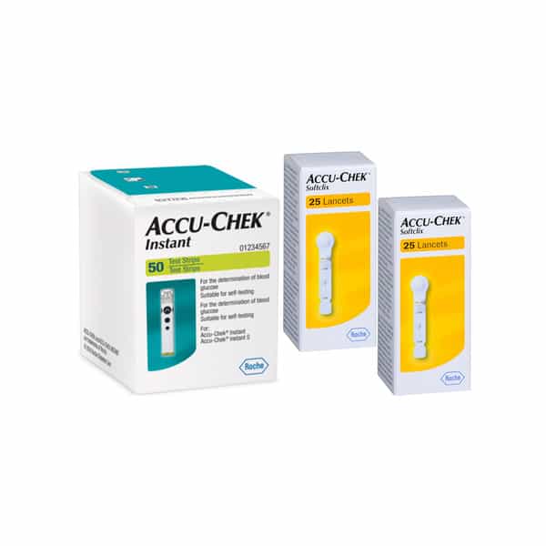 Accu-Chek Instant | 50 Test Strips | With Softclix 2 X 25 Lancets