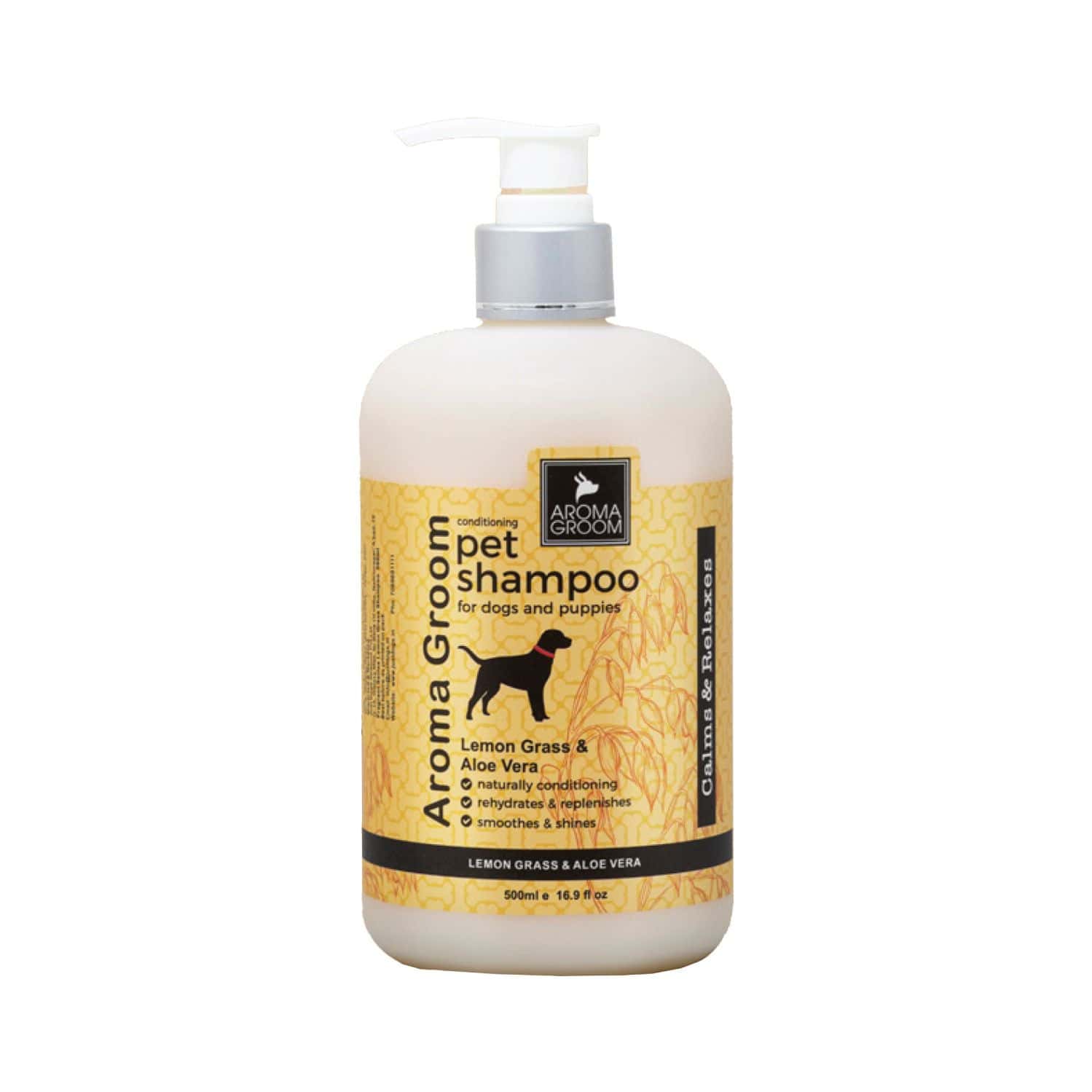 Aroma Groom Lemongrass Pet Shampoo 500 Ml