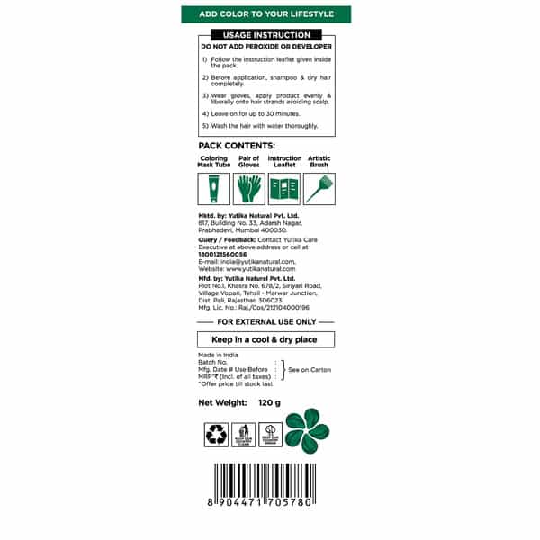 Cosglam Semi Permanent Hair Color | No Peroxide | Ammonia Free Hair Colour 41 Crazy Green - 120Gm