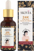 Skivia 24K Pure Gold Mini Facial Oil Serum With Sandalwood -Reduces Signs Of Ageing (30 Ml)