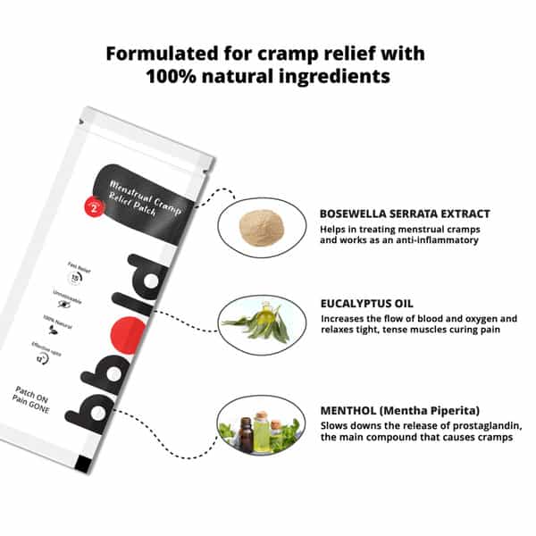 Bbold Menstrual Cramp Relief Patch - Pack Of 4