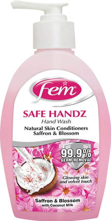 Fem Safe Handz Saffron & Blossom Hand Wash - 250ml