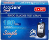 Accusure Simple Blood Glucose | 2 X 50 Test Strips