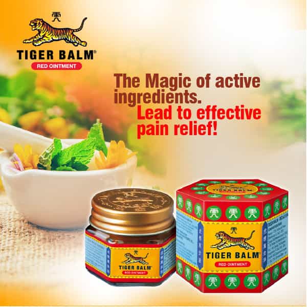 Tiger Balm Red Ointment | Ayurvedic Pain Relief Balm | 21Ml Each | Pack Of 4